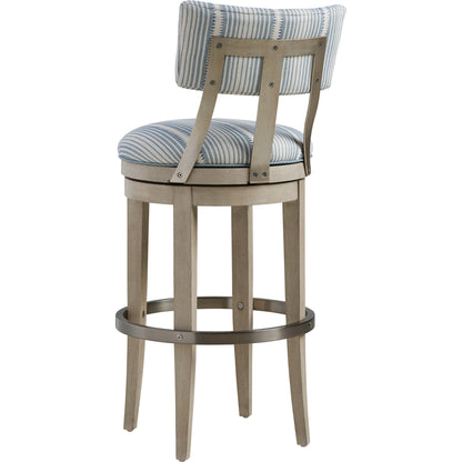 Cliffside Swivel Upholstered Bar Stool by Barclay Butera. Made from unique in a coastal style.