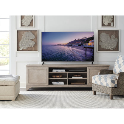 Geoffrey Media Console by Barclay Butera. Made from unique in a transitional style.