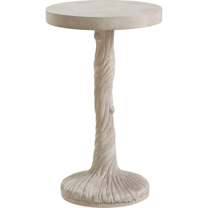 Saddle Peak Round Accent Table by Barclay Butera. Made from unique in a rustic style.