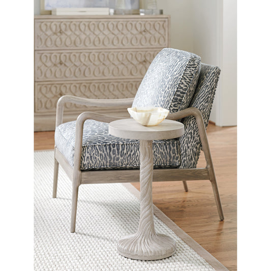 Saddle Peak Round Accent Table by Lexington. Made from unique in a rustic style.