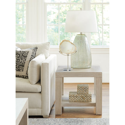 Surfrider End Table by Barclay Butera. Made from unique in a modern style.
