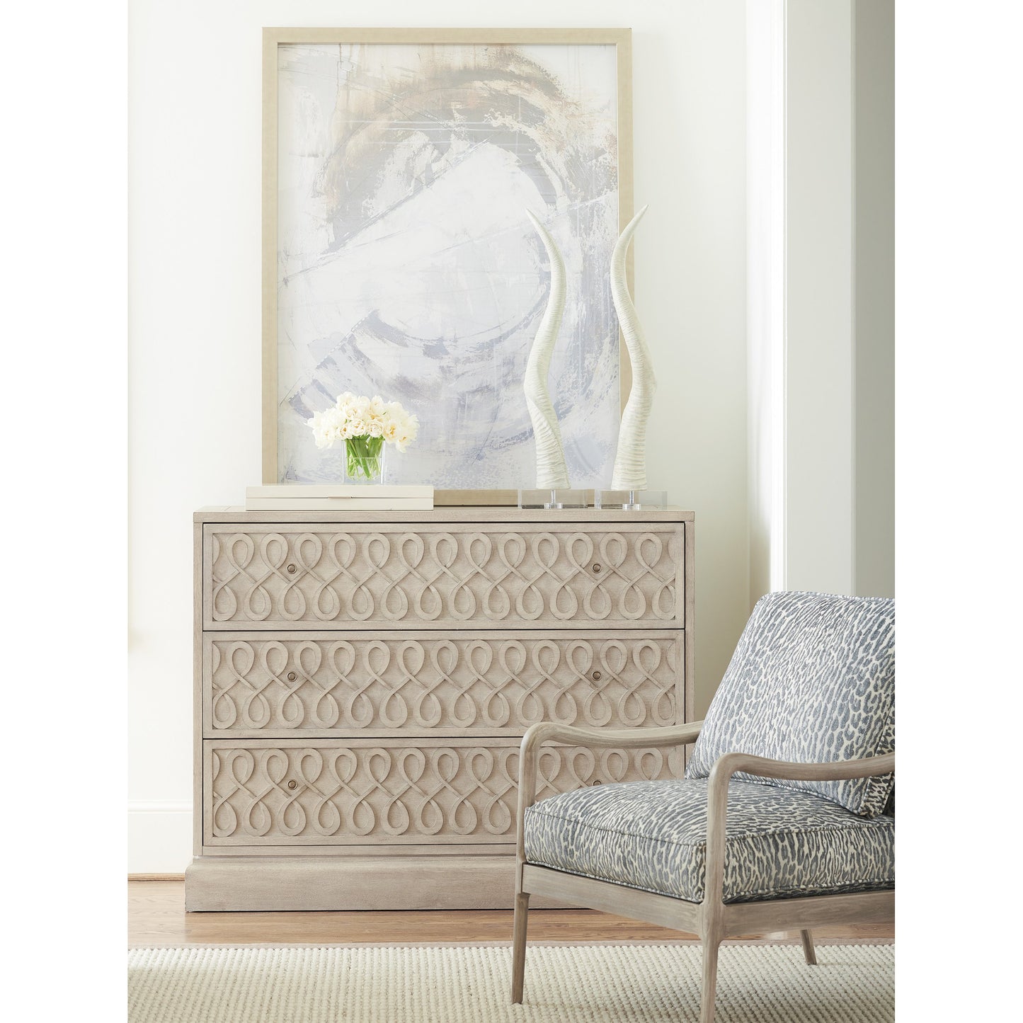 003 SR-834752 | Lifestyle | Adamson Hall Chest by Barclay Butera. Made from unique in a transitional style.