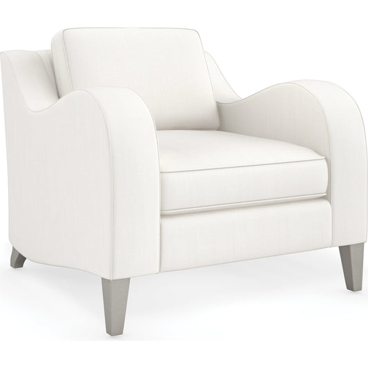 Victoria Chair by Caracole in cream and sparkling argent. Made from unique in a modern style.