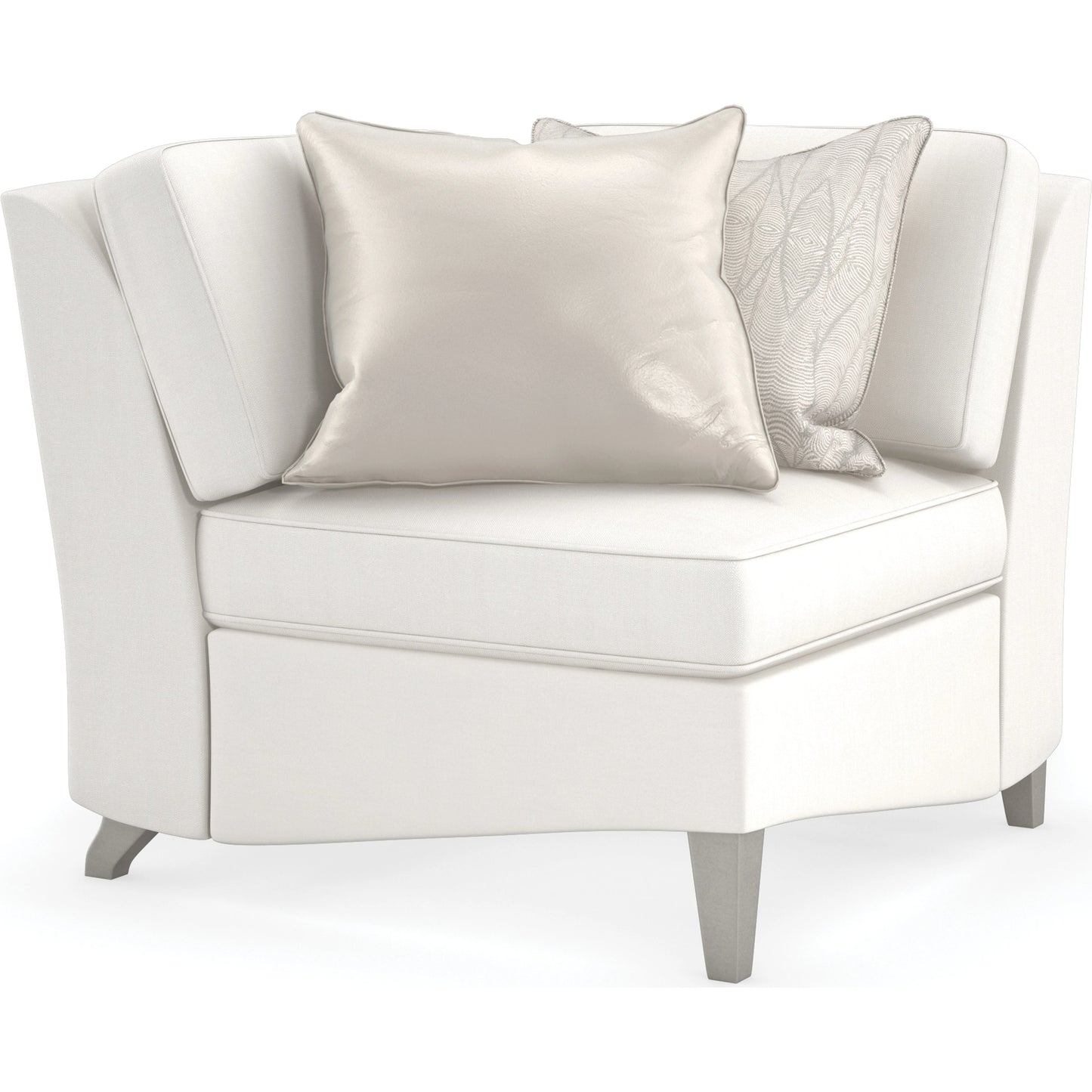 001 SI-1955573 | Primary Silo | Victoria Corner Wedge by Caracole in cream, gold and sparkling argent. Made from unique in a modern style.