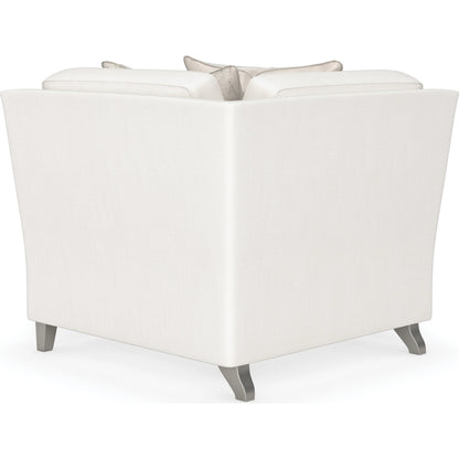 Victoria Corner Wedge by Caracole in cream, gold and sparkling argent. Made from unique in a modern style.