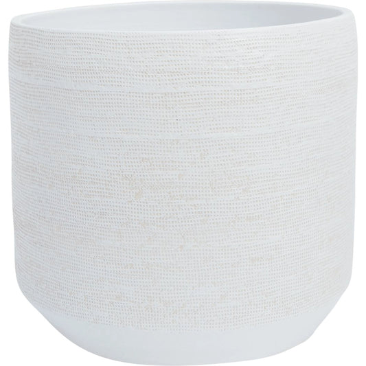 Ray Pot by Accent Decor in white. Made from ceramic in a modern style.