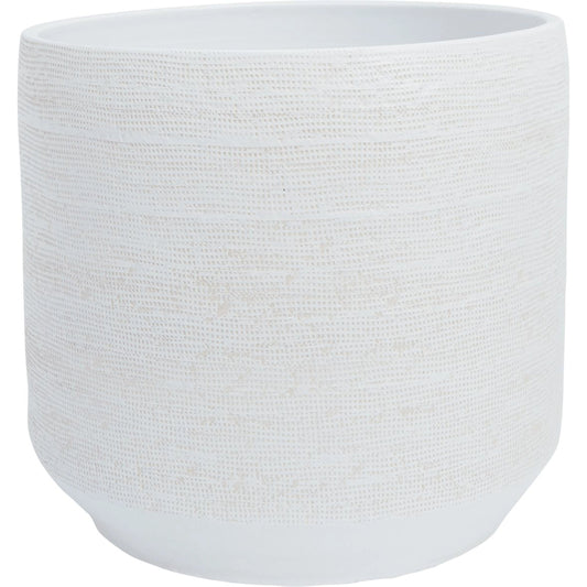 Ray Pot by Accent Decor in white. Made from ceramic in a modern style.