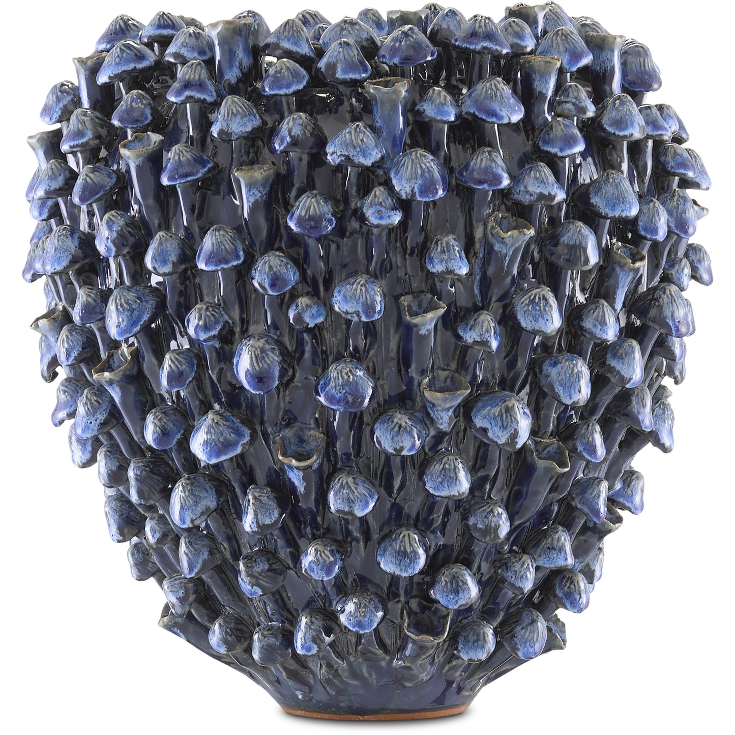 005 SR-823679 | Additional Silo | Manitapi Blue Vase by Currey and Company in blue. Made from ceramic in a coastal style.