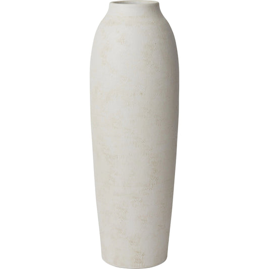 Malawi Vase by Accent Decor in white. Made from ceramic in a modern style.