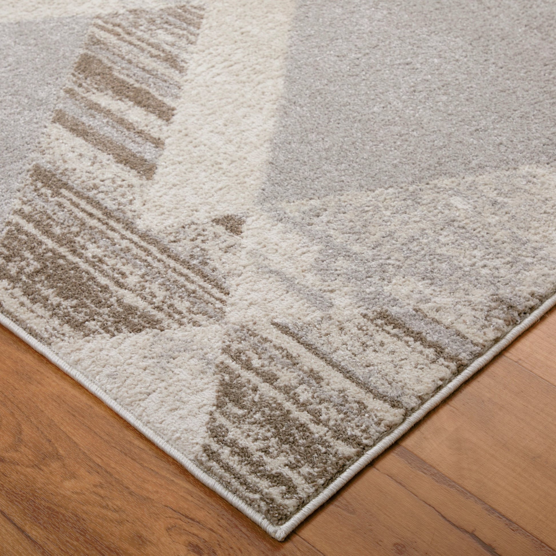 Vancouver Geometric Rug - VNR39NRF by Feizy in tan, brown, ivory. Made from polypropylene, polyester in a unique style.