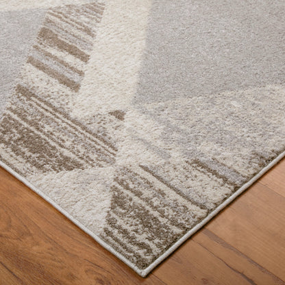 Vancouver Geometric Rug - VNR39NRF by Feizy in tan, brown, ivory. Made from polypropylene, polyester in a unique style.