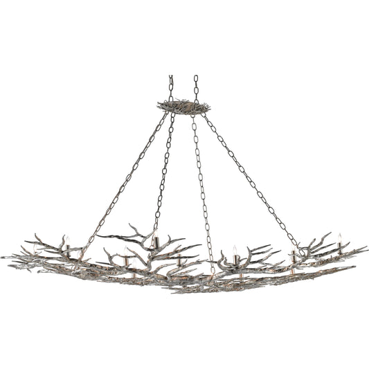 Rainforest Chandelier by Currey and Company. Made from unique in a rustic style.