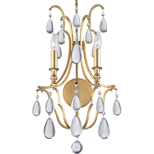 Crawford Wall Sconce by Hudson Valley. Made from steel in a traditional style.