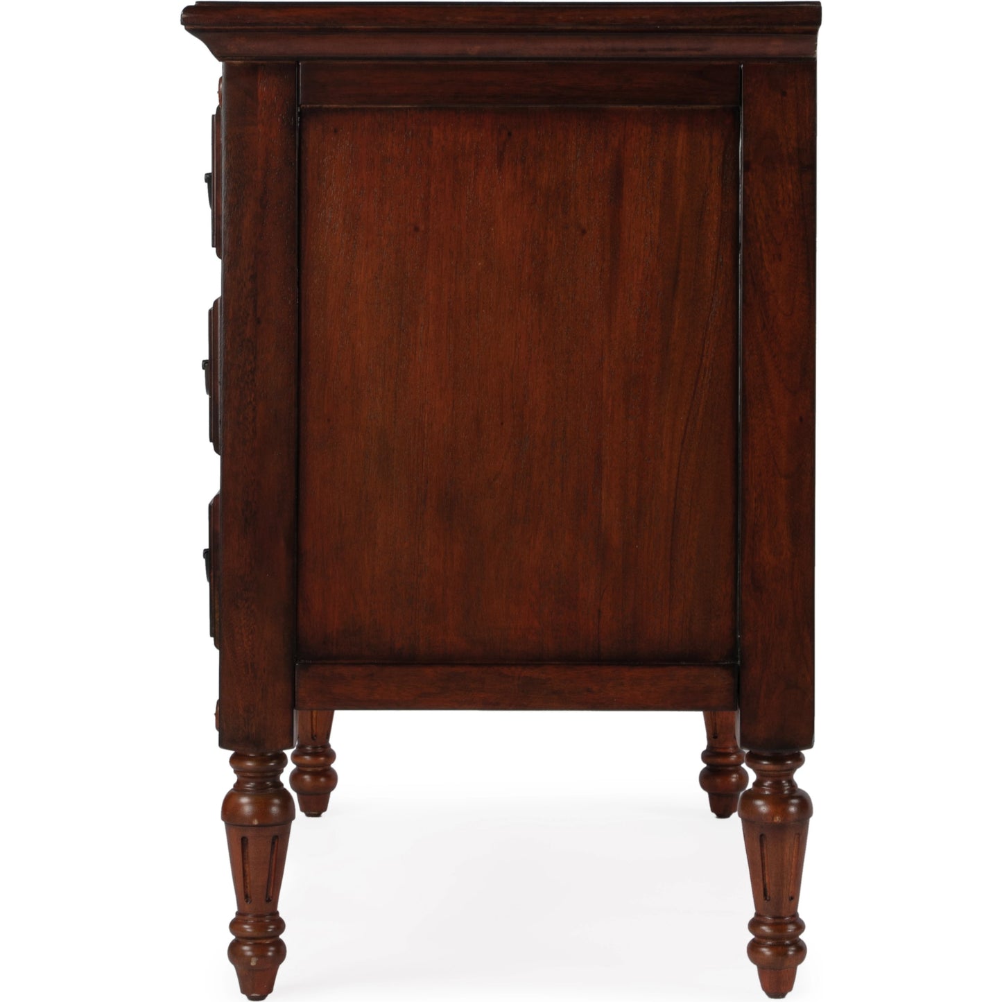 005 SI-2077878 | Additional Silo | Easterbrook 4 Drawer Chest by Butler Specialty Company in dark brown and cherry. Made from mahogany wood: 50%, mdf: 25%, mahogany veneer: 20%, bronze: 5% in a traditional style.