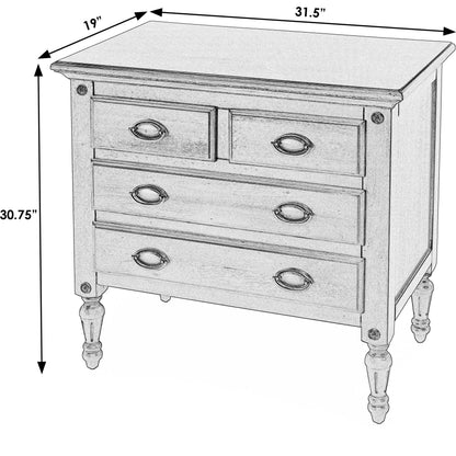 Easterbrook 4 Drawer Chest by Butler Specialty Company in dark brown and cherry. Made from mahogany wood: 50%, mdf: 25%, mahogany veneer: 20%, bronze: 5% in a traditional style.