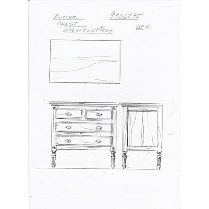 Easterbrook Chest by Butler Specialty Company. Made from mahogany wood: 50%, mdf: 25%, mahogany veneer: 20%, bronze: 5% in a modern style.