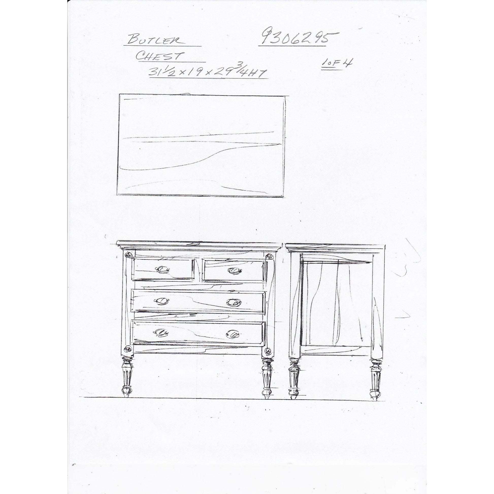 Easterbrook Chest by Butler Specialty Company. Made from mahogany wood: 50%, mdf: 25%, mahogany veneer: 20%, bronze: 5% in a modern style.