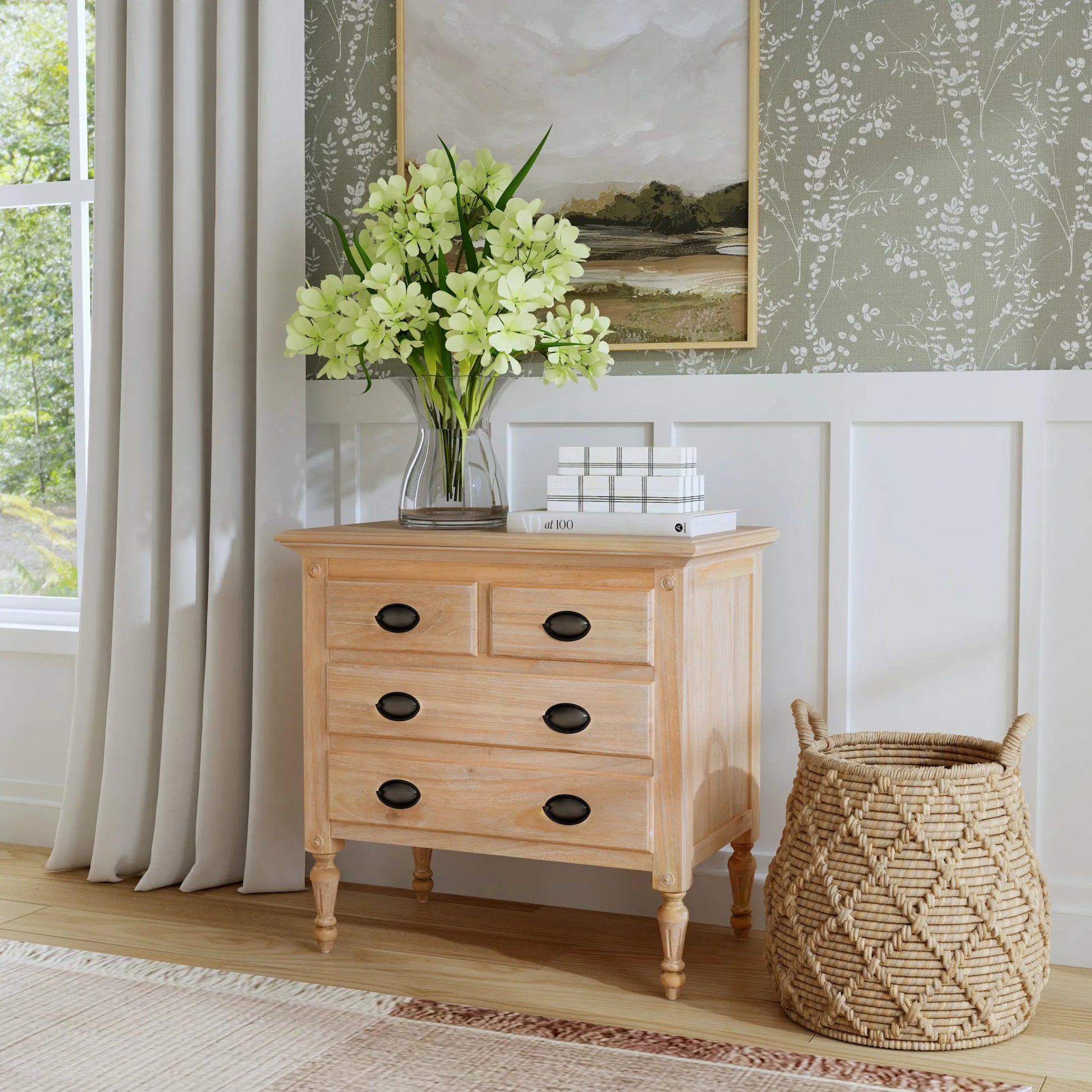 Easterbrook 4 Drawer Accent Chest by Butler Specialty Company. Made from mahogany wood, mdf, plywood, resin, mahogany veneer, bronze in a transitional style.