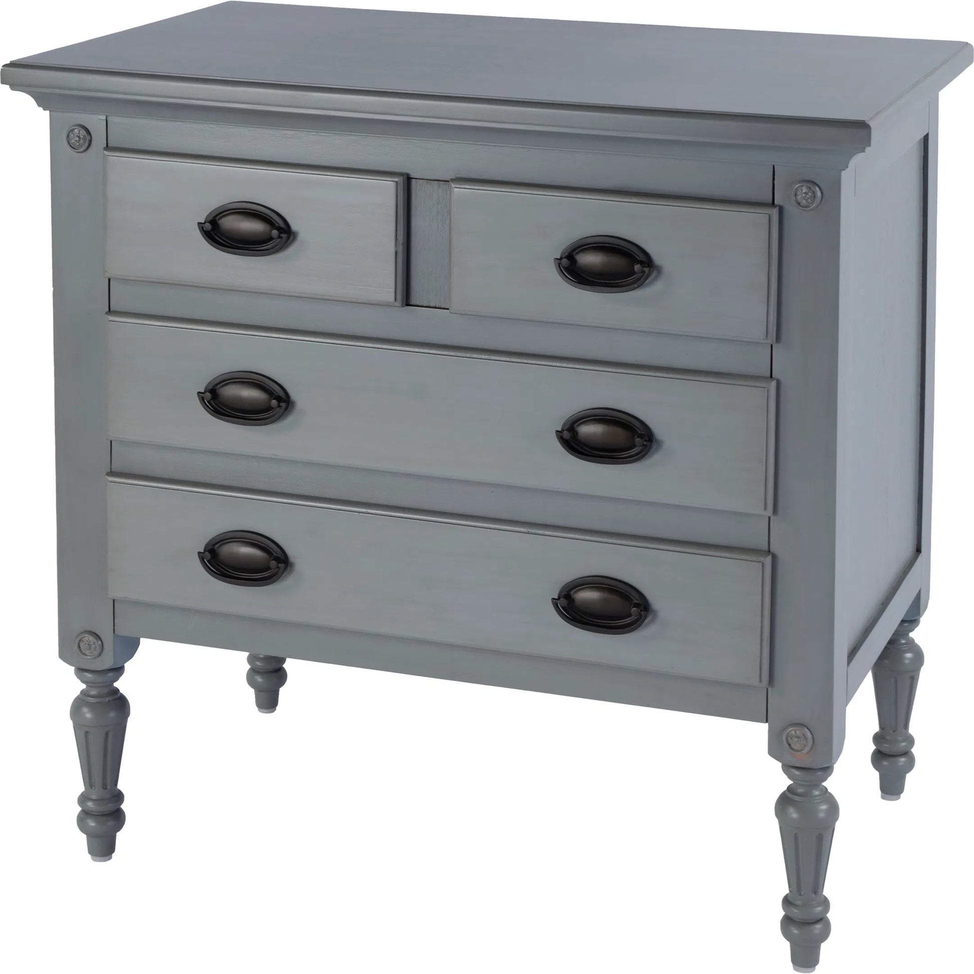 Easterbrook 4 Drawer Accent Chest by Butler Specialty Company. Made from mahogany wood, mdf, plywood, resin, mahogany veneer, bronze in a transitional style.