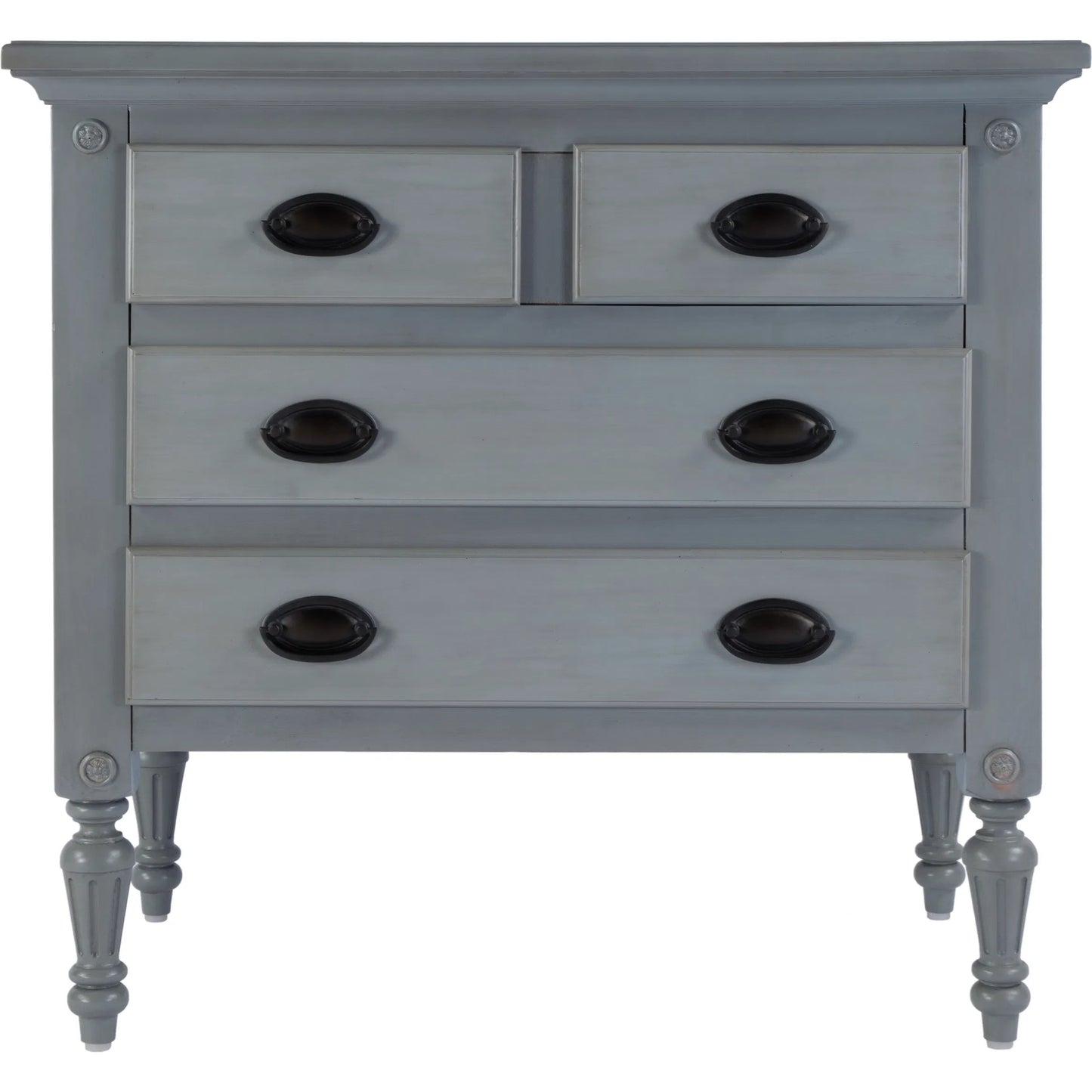 010 SI-2333922 | Additional Silo | Easterbrook 4 Drawer Accent Chest by Butler Specialty Company. Made from mahogany wood, mdf, plywood, resin, mahogany veneer, bronze in a transitional style.