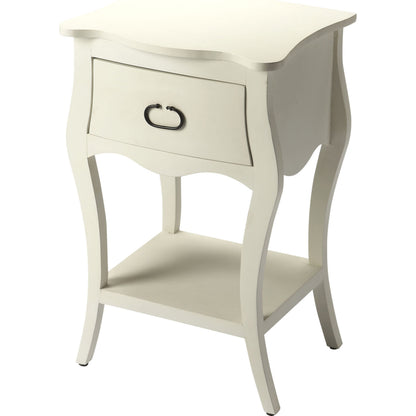 Rochelle Nightstand by Butler Specialty Company in dark brown and antique walnut. Made from mango wood solids, mdf in a traditional style.