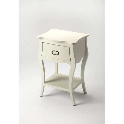 Rochelle Nightstand by Butler Specialty Company in dark brown and antique walnut. Made from mango wood solids, mdf in a traditional style.