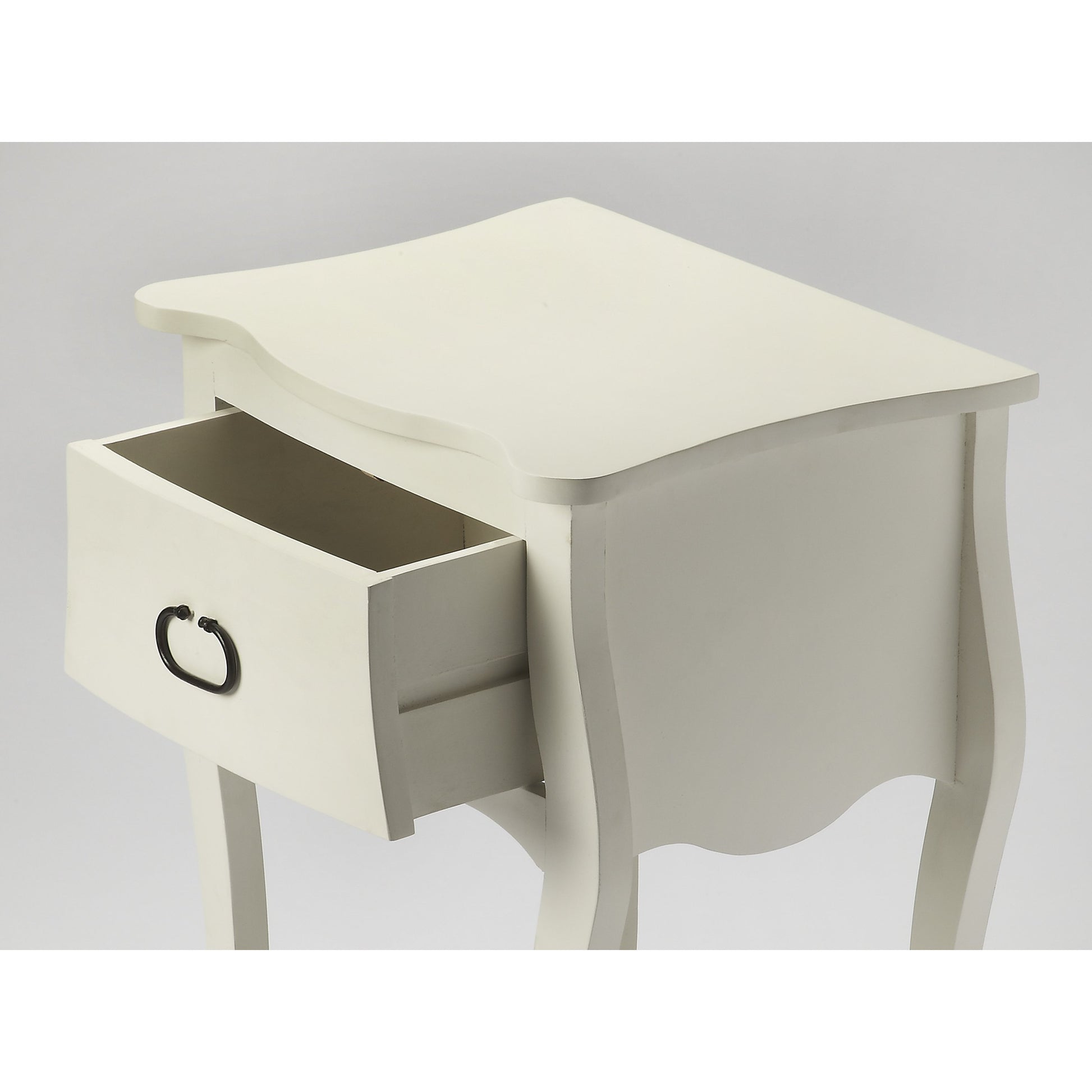 Rochelle Nightstand by Butler Specialty Company in dark brown and antique walnut. Made from mango wood solids, mdf in a traditional style.