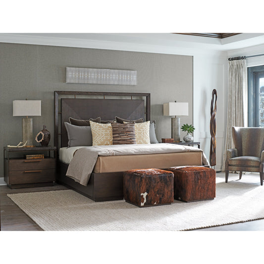 Sundance Panel Bed by Lexington in dark mocha. Made from unique in a modern style.