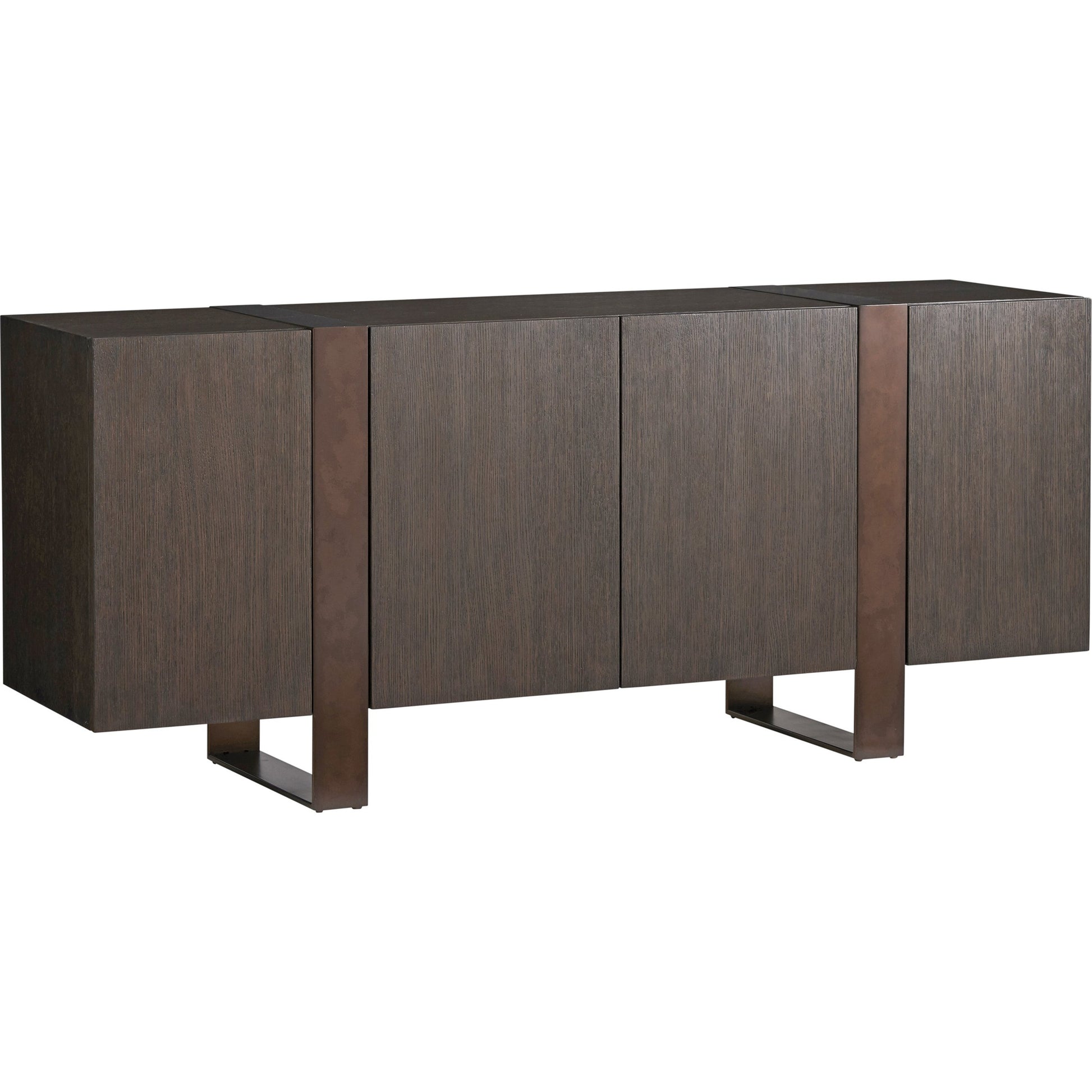 Stein Buffet by Lexington in dark mocha. Made from unique in a modern style.
