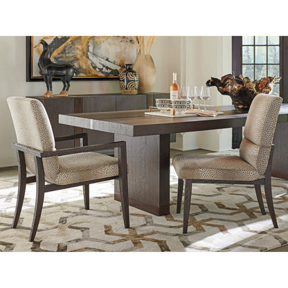 Glenwild Arm Chair by Lexington in dark mocha. Made from unique in a transitional style.