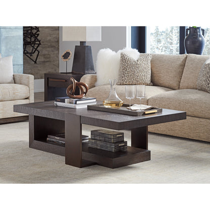 Quarry Cocktail Table by Lexington in burnished bronze. Made from unique in a modern style.