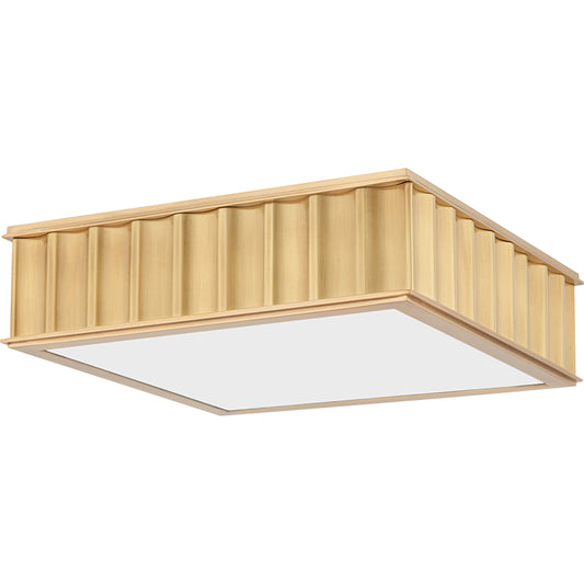 Middlebury Square Flush Mount by Hudson Valley. Made from brass in a modern style.