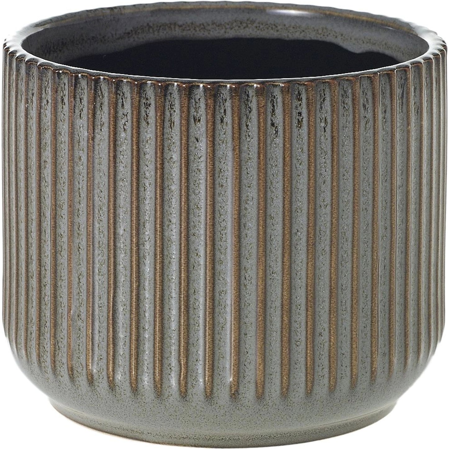 001 SI-2084183 | Primary Silo | Habitat Pot by Accent Decor in grey. Made from ceramic in a modern style.