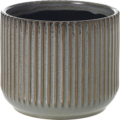 Habitat Pot by Accent Decor in grey. Made from ceramic in a modern style.