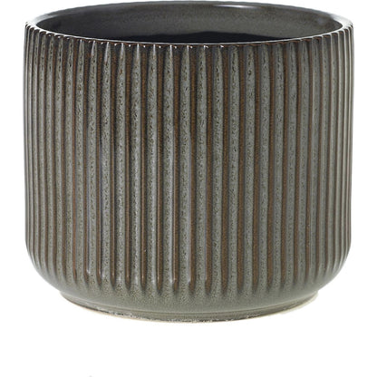 Habitat Pot by Accent Decor in grey. Made from ceramic in a modern style.
