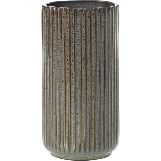 Habitat Vase by Accent Decor in grey. Made from ceramic in a modern style.
