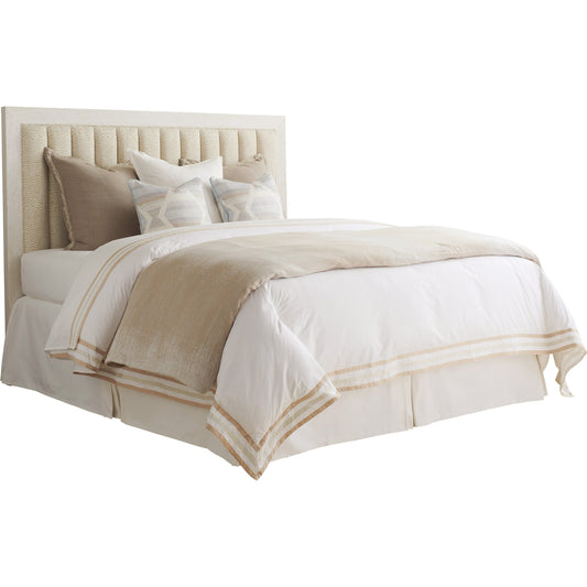 Cambria Upholstered Headboard by Lexington in winter white. Made from unique in a transitional style.