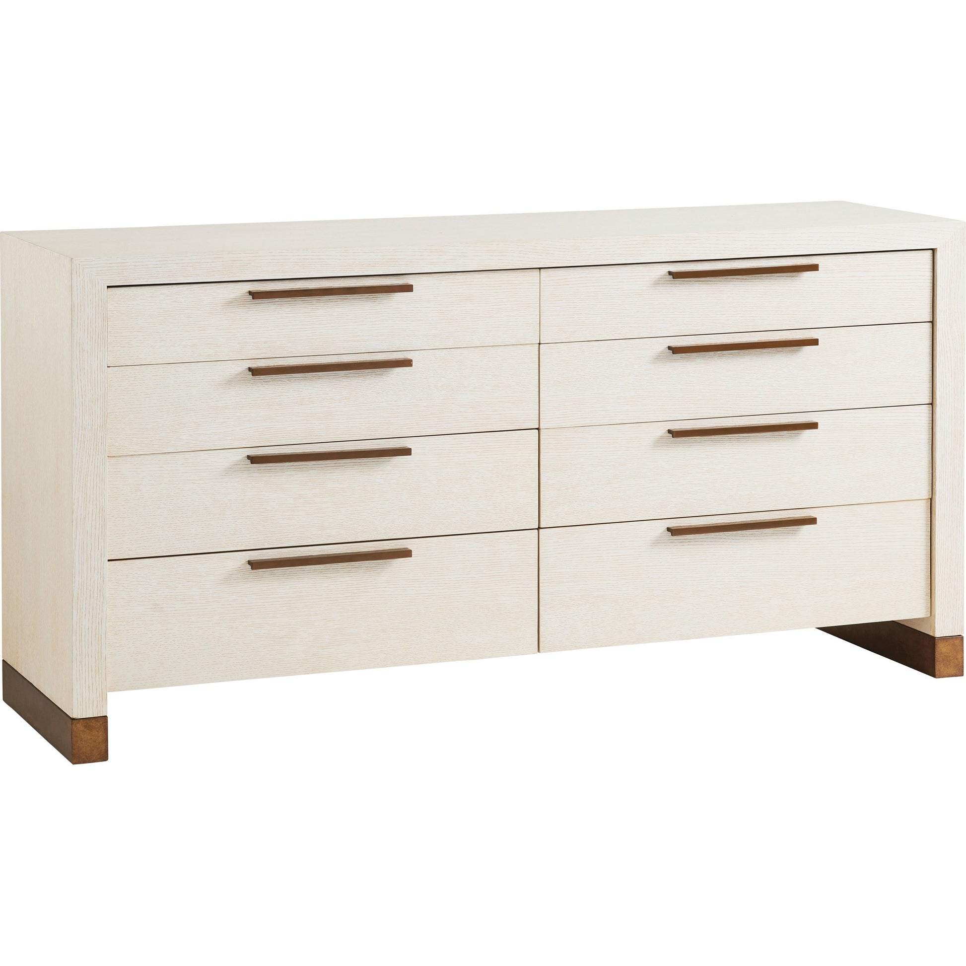 Bluff Double Dresser by Lexington in winter white. Made from unique in a transitional style.