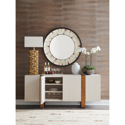 Bixby Buffet by Lexington in winter white. Made from unique in a modern style.
