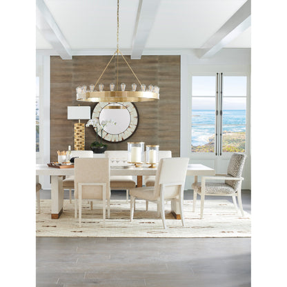 Vista Rectangular Dining Table by Lexington in winter white. Made from unique in a modern style.