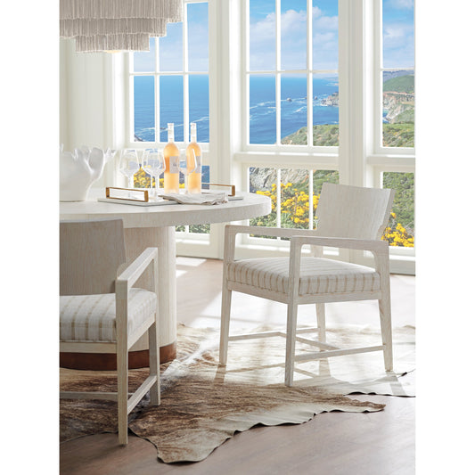 Ridgewood Dining Chair by Lexington in winter white. Made from unique in a coastal style.