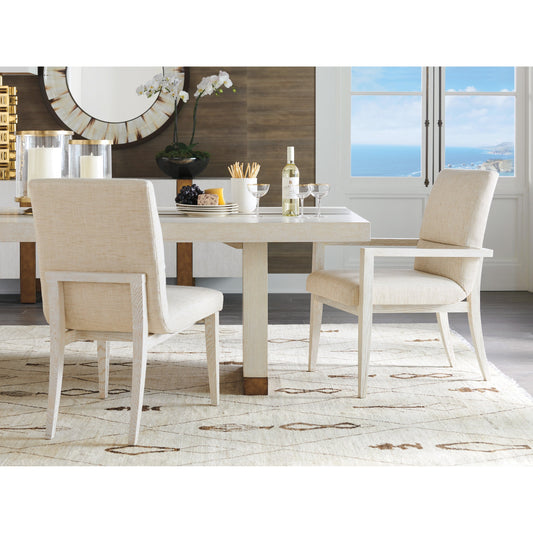 Palmero Arm Chair by Lexington in winter white. Made from unique in a coastal style.