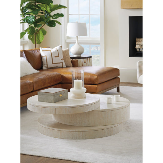 Ventana Cocktail Table by Lexington in winter white. Made from unique in a modern style.