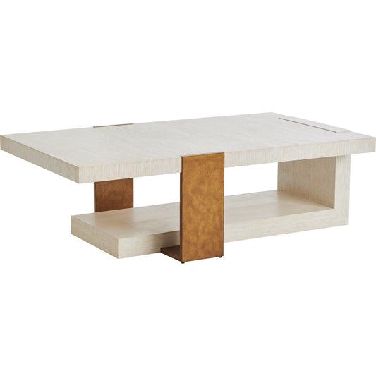 Sunridge Cocktail Table by Lexington in winter white. Made from unique in a modern style.