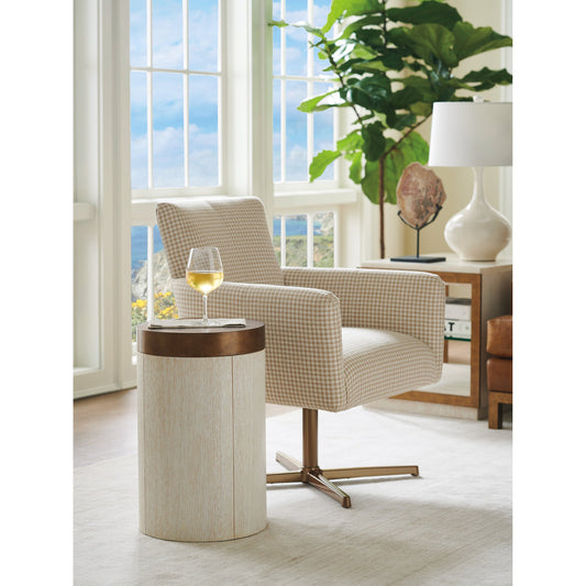Crest End Table by Lexington in calais brass. Made from unique in a modern style.