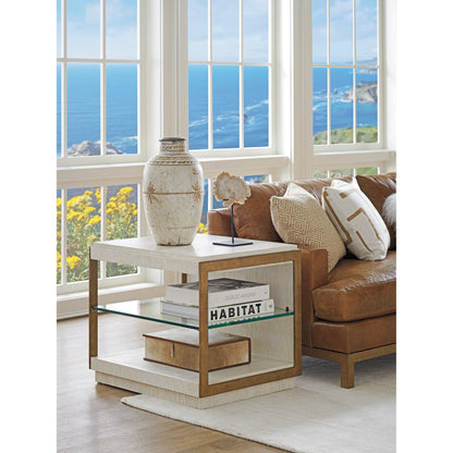 Point Lobos End Table by Lexington in winter white. Made from unique in a modern style.