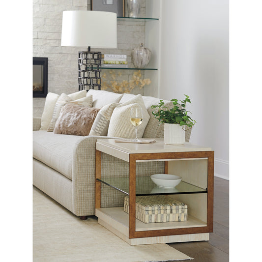 Point Lobos End Table by Lexington in winter white. Made from unique in a modern style.