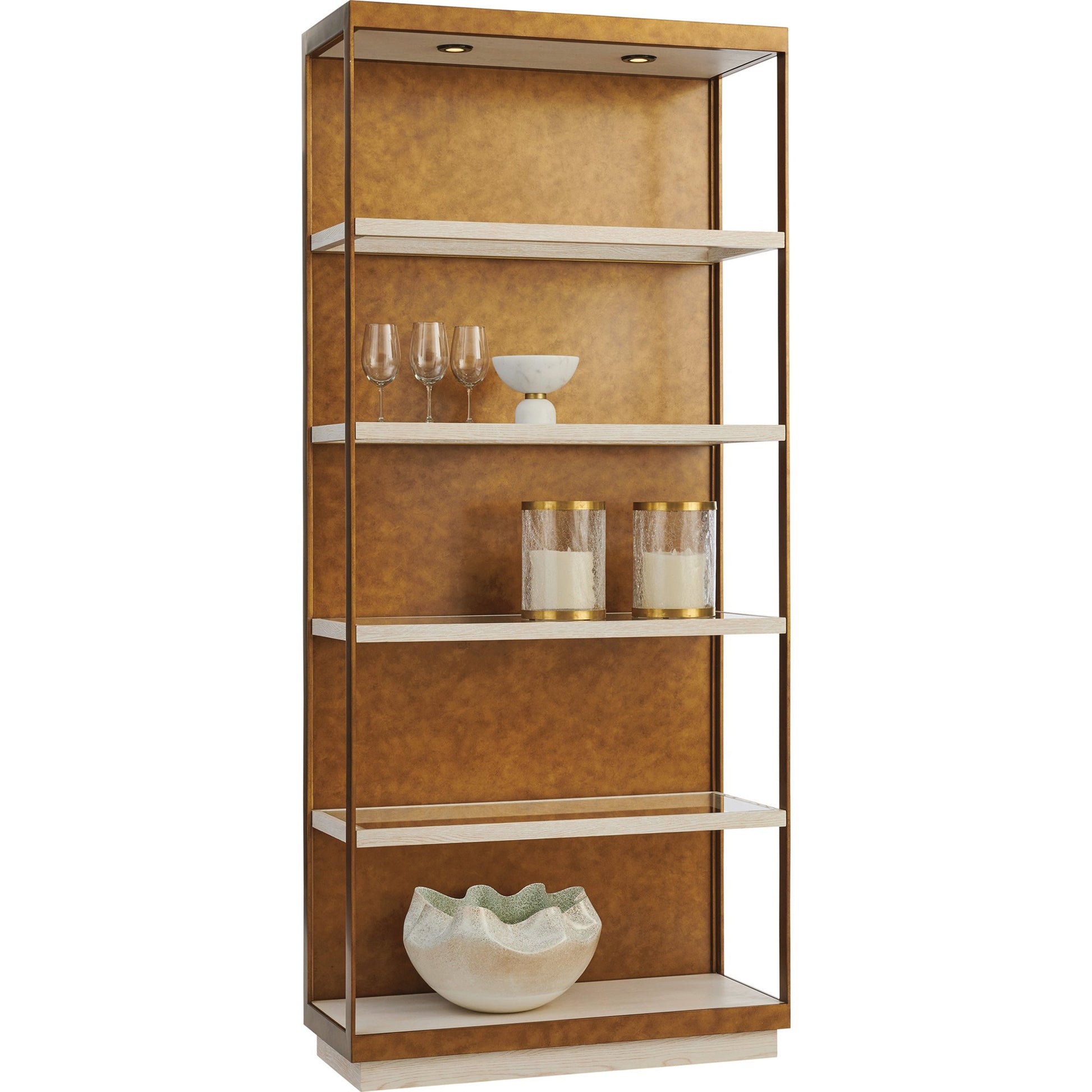 Whitman Etagere by Lexington in winter white. Made from unique in a modern style.