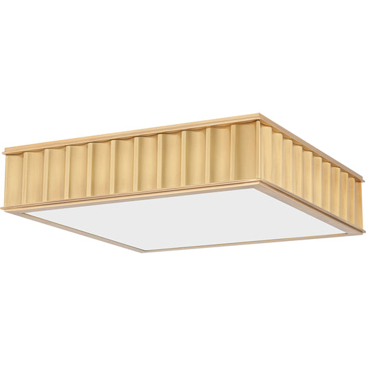 Middlebury Square Flush Mount by Hudson Valley. Made from brass in a modern style.