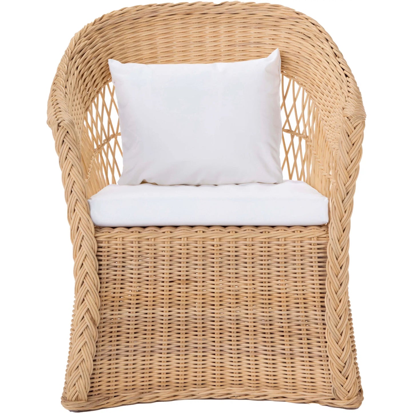 002 SI-2453027 | Additional Silo | Worth Chair by Chelsea House in tan. Made from natural rattan, fitrit rattan in a rustic style.